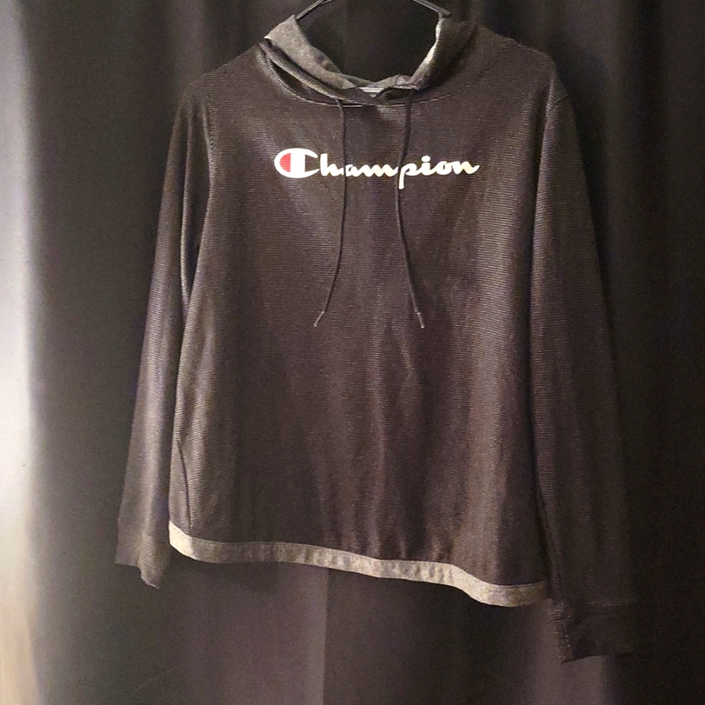 Champion Women's, Medium, Black/Grey Hoodie